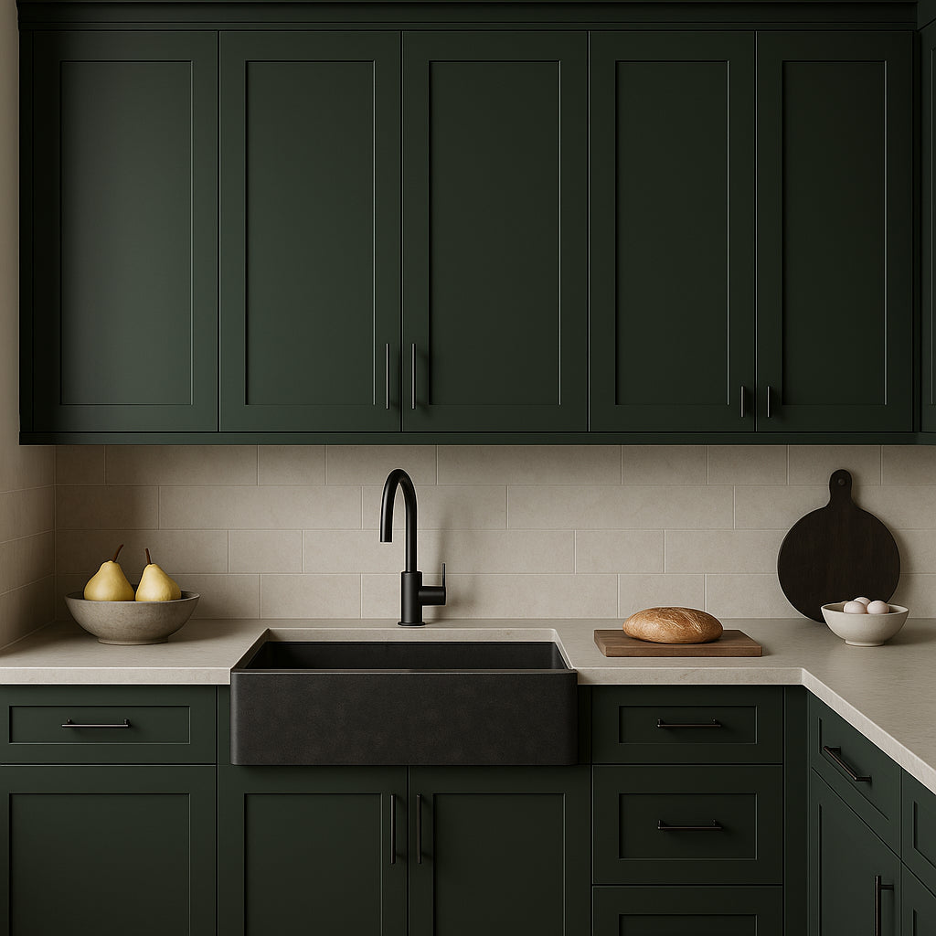 Hampton Bay Avondale 36-inch Fern Green Shaker Wall Kitchen Cabinet