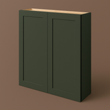 Hampton Bay Avondale 36-inch Fern Green Shaker Wall Kitchen Cabinet
