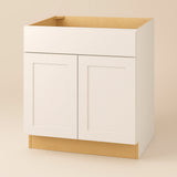 Hampton Bay Avondale Shaker Sink Base Kitchen Cabinet, Antique White