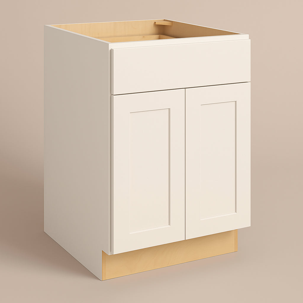 Hampton Bay Avondale 27-inch Shaker Base Kitchen Cabinet in Antique White