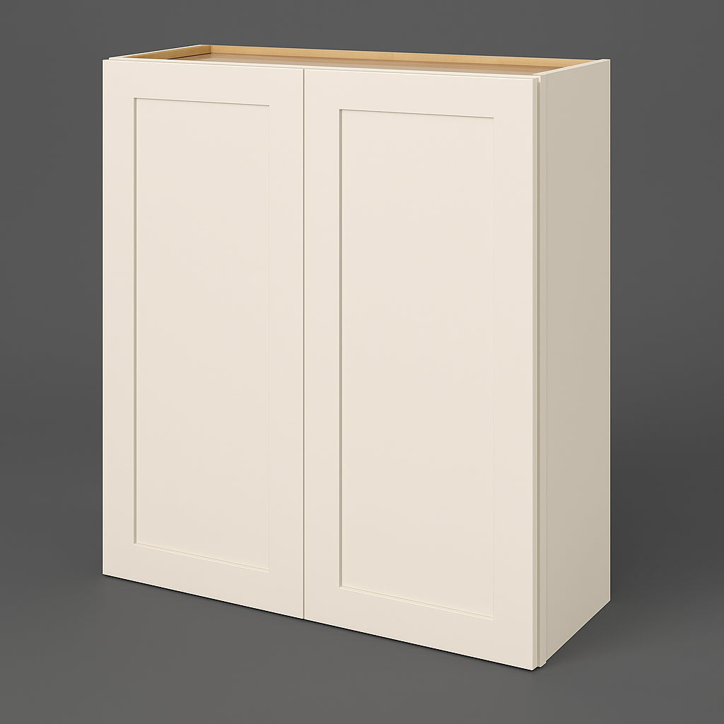 Hampton Bay Avondale Shaker Wall Kitchen Cabinet, Antique White, 36x12x42