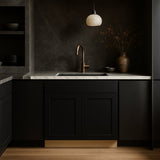 Hampton Bay Avondale 33" Shaker Sink Base Cabinet in Raven Black