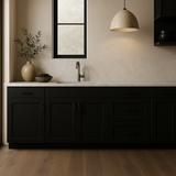 Hampton Bay Avondale ADA Sink Base Kitchen Cabinet, Raven Black, 36x24x34.5 in.