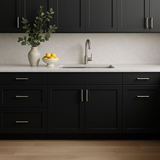 Hampton Bay Avondale 33" Shaker Sink Base Cabinet in Raven Black