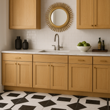 Hampton Bay Avondale 24" Shaker Base Kitchen Cabinet in White Oak