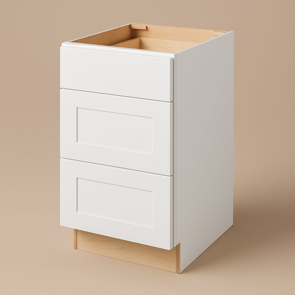 Hampton Bay Avondale 18-inch Alpine White Shaker Drawer Base Cabinet