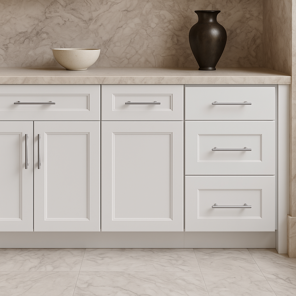 Hampton Bay Avondale 18-inch Alpine White Shaker Drawer Base Cabinet