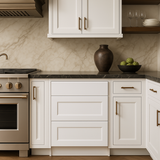 Hampton Bay Avondale 24 in. Shaker Drawer Base Cabinet in Alpine White