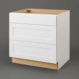 Hampton Bay Avondale 36 in. Ready to Assemble Plywood Shaker Drawer Base Kitchen Cabinet in Alpine White