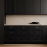 Hampton Bay Avondale 24 in. Ready to Assemble Shaker Drawer Base Cabinet in Raven Black