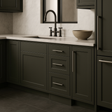 Hampton Bay Avondale 18-inch Shaker Drawer Base Cabinet in Fern Green