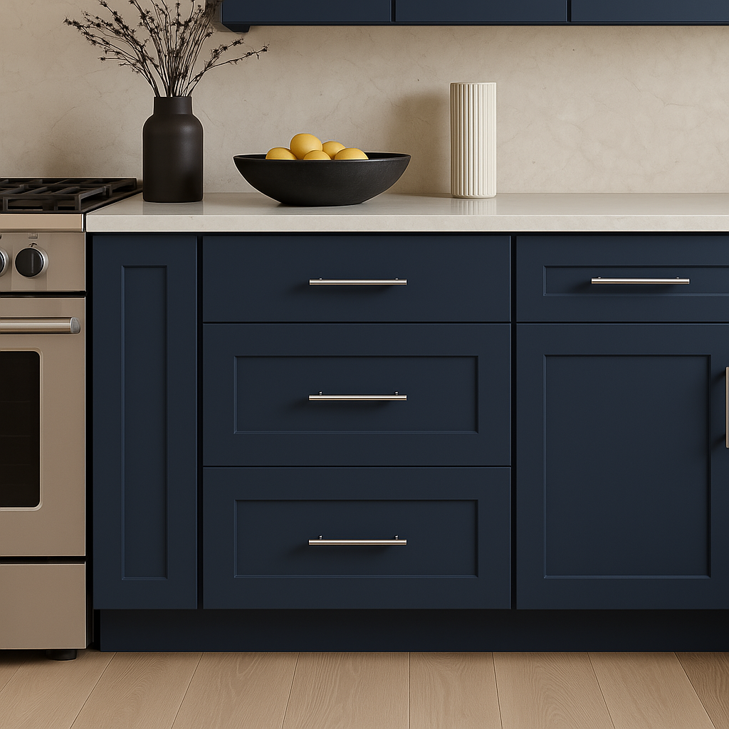 Hampton Bay Avondale 24-inch Ink Blue Shaker Drawer Base Cabinet