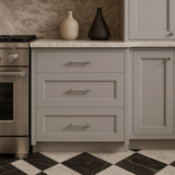 Hampton Bay Avondale 30-inch Shaker Drawer Base Cabinet in Dove Gray