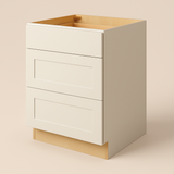 Hampton Bay Avondale 24-inch Shaker Drawer Base Cabinet in Antique White