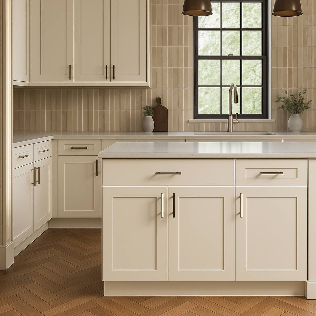 Hampton Bay Avondale 36-inch Shaker Base Kitchen Cabinet in Antique White