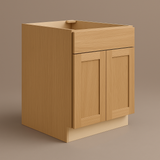 Hampton Bay Avondale 30 in. White Oak Shaker Base Kitchen Cabinet