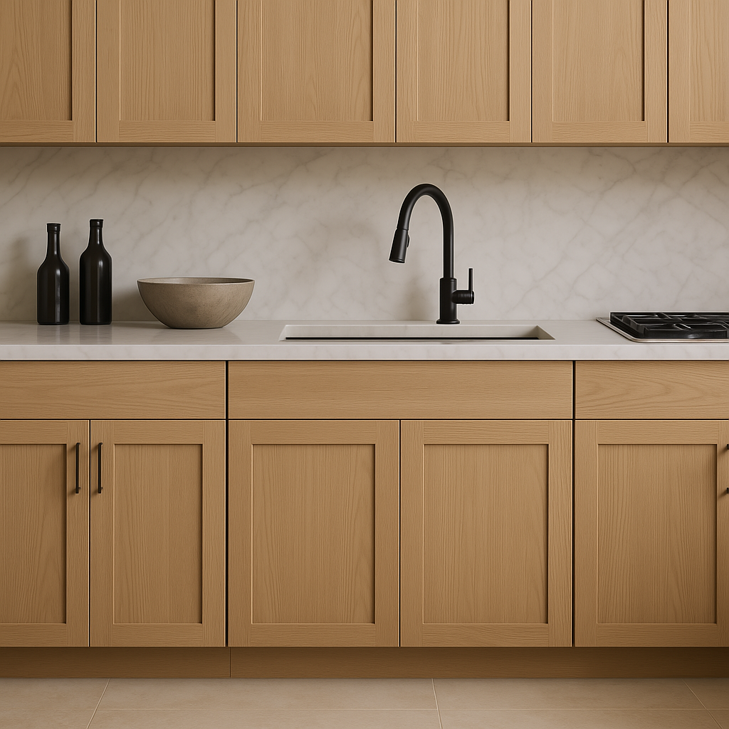 Hampton Bay Avondale 30 in. White Oak Shaker Base Kitchen Cabinet