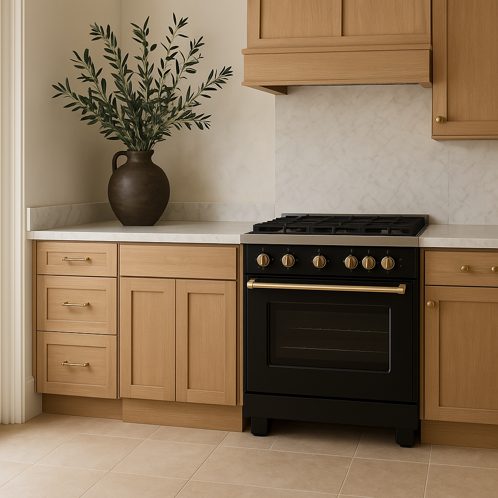 Hampton Bay Avondale 30 in. White Oak Shaker Base Kitchen Cabinet