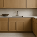 Hampton Bay Avondale 36" Shaker Base Kitchen Cabinet in White Oak
