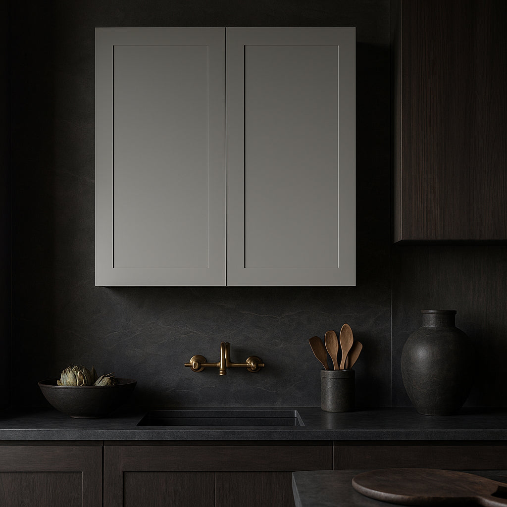 Hampton Bay Avondale 36" Dove Gray Shaker Wall Kitchen Cabinet