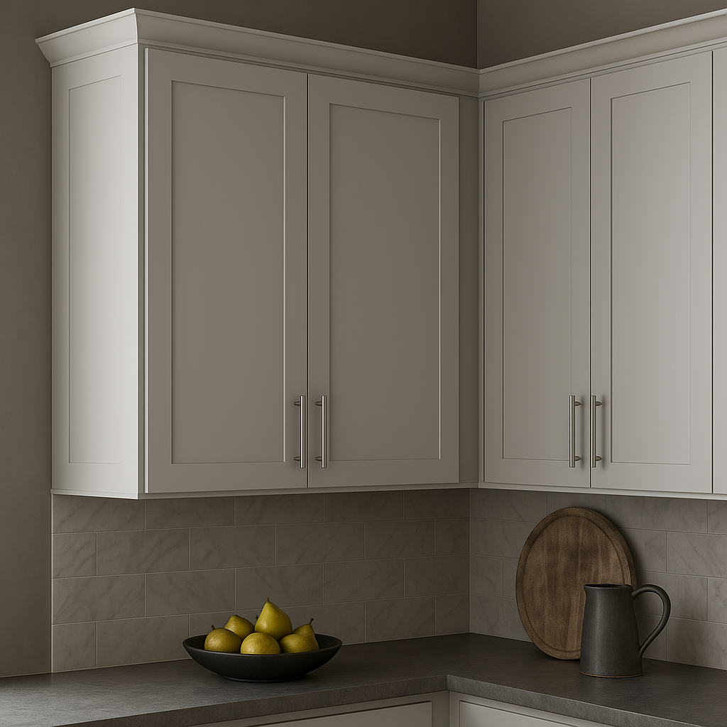 Hampton Bay Avondale 36" Dove Gray Shaker Wall Kitchen Cabinet