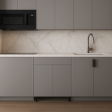 Cambridge Radiance Matte Grey Slab Base Kitchen Cabinet - 30 in. W x 24 in. D x 34.5 in. H