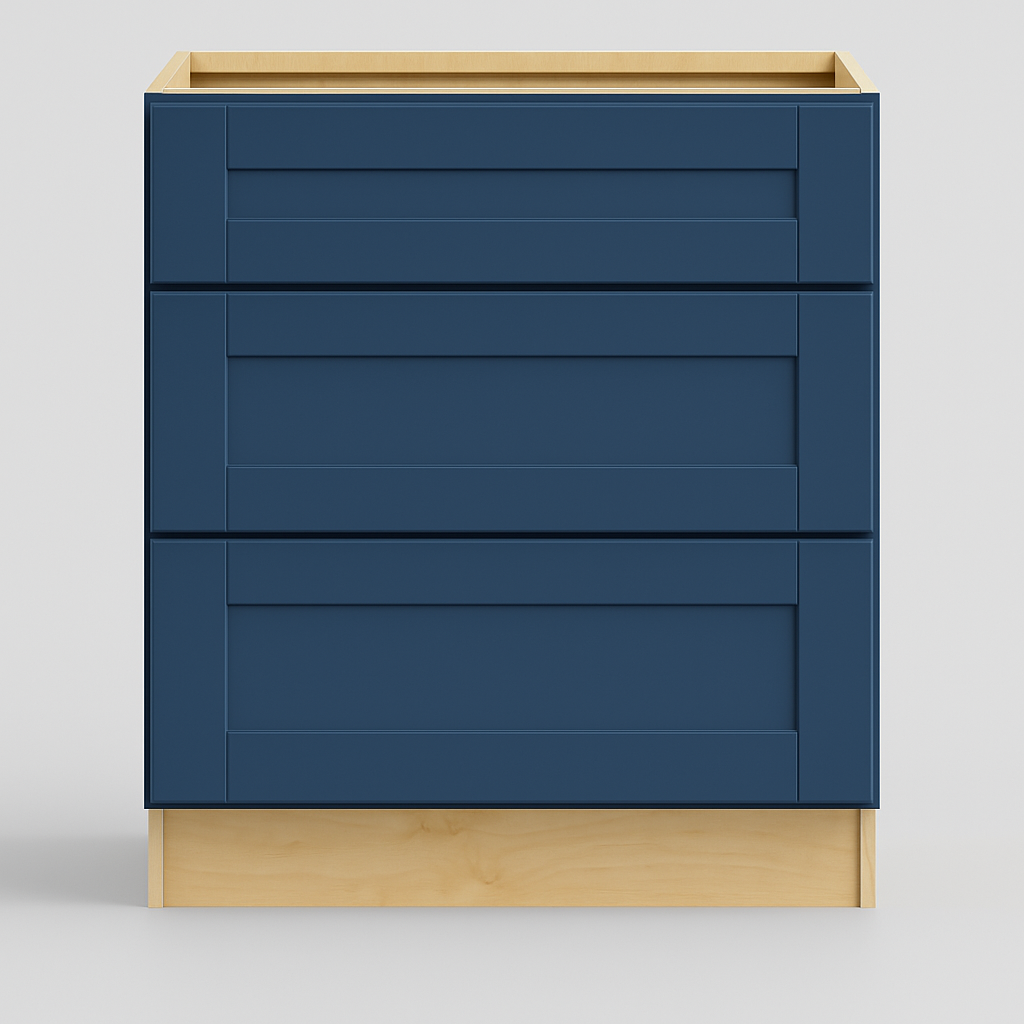 MILL'S PRIDE Valencia Blue Shaker Kitchen Cabinet - Ready to Assemble