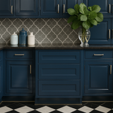 MILL'S PRIDE Valencia Blue Shaker Kitchen Cabinet - Ready to Assemble