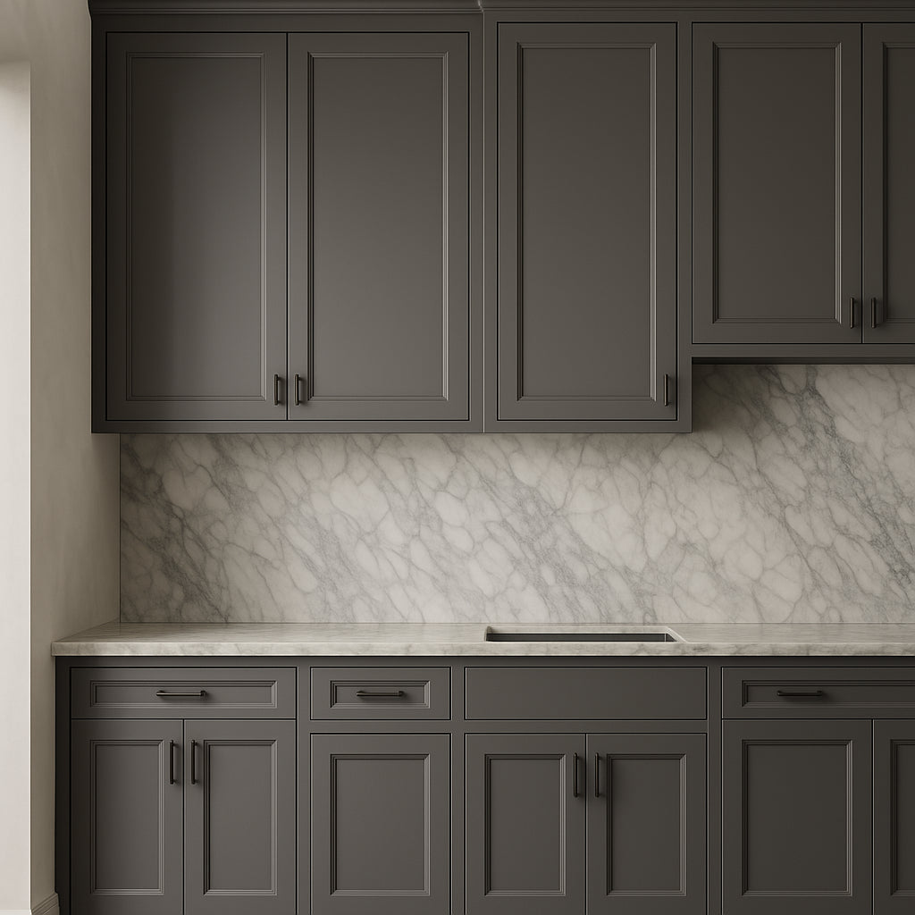 PELHAM & WHITE Keyport Shaker Charcoal Base Kitchen Cabinet - 30 in. W x 24 in. D x 34.5 in. H