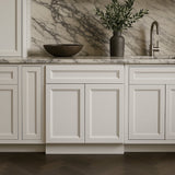 Design House Brookings Solid Wood Shaker Base Kitchen Cabinet, White