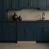 MILL'S PRIDE Valencia Blue Shaker Base Kitchen Cabinet - 30 in W x 24 in D x 34.5 in H