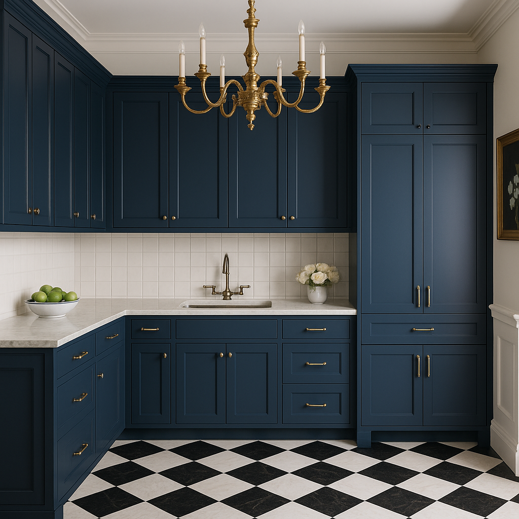 MILL'S PRIDE Valencia Blue Shaker Wall Kitchen Cabinet - 30" W x 12" D x 36" H