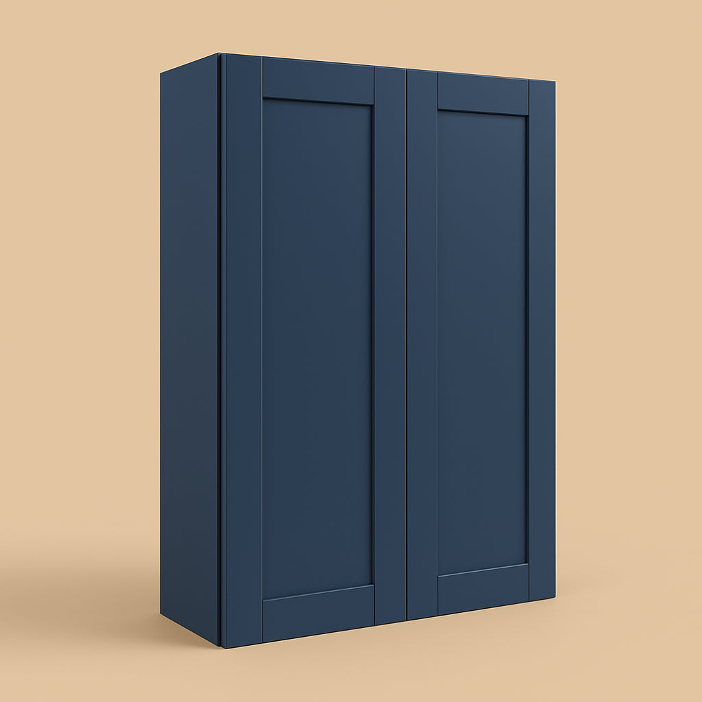 MILL'S PRIDE Valencia Blue Shaker Wall Kitchen Cabinet - 30" W x 12" D x 42" H