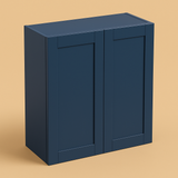MILL'S PRIDE Valencia Blue Shaker Wall Kitchen Cabinet - Ready to Assemble