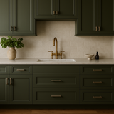Hampton Bay Avondale Shaker Drawer Base Kitchen Cabinet, Fern Green, 36x24x34.5 in.