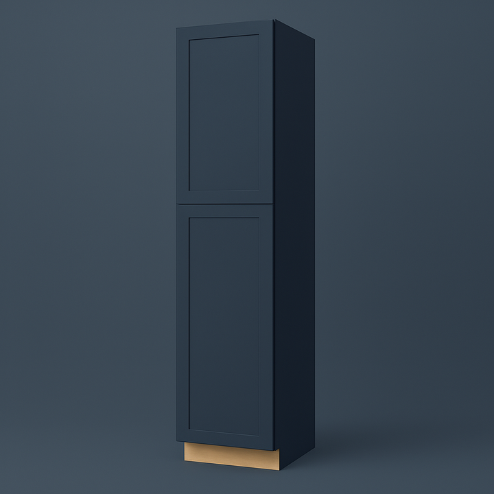 Hampton Bay Avondale Ink Blue Shaker Pantry Cabinet, 18x24x96