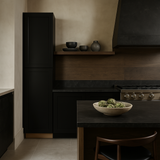 Hampton Bay Avondale 18 in. W x 24 in. D x 96 in. H Ready to Assemble Plywood Shaker Pantry Kitchen Cabinet in Raven Black