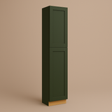 Hampton Bay Avondale 18 in. W x 24 in. D x 96 in. H Shaker Pantry Cabinet in Fern Green