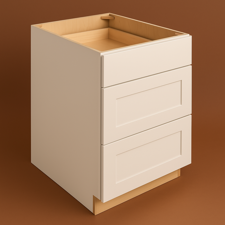 Hampton Bay Avondale 30-inch Shaker Drawer Base Cabinet in Antique White