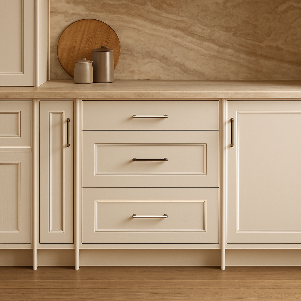 Hampton Bay Avondale 30-inch Shaker Drawer Base Cabinet in Antique White