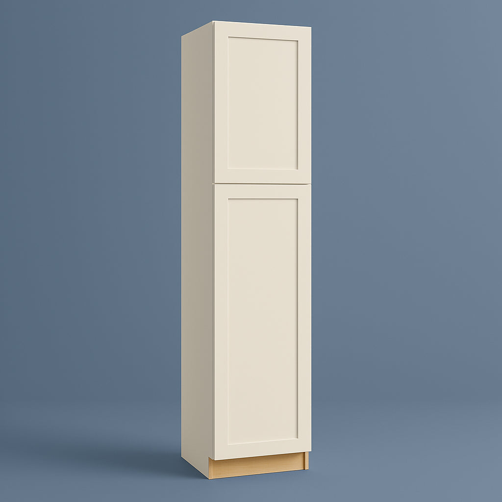 Hampton Bay Avondale 18 in. W x 24 in. D x 84 in. H Ready to Assemble Shaker Pantry Cabinet in Antique White