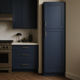 Hampton Bay Avondale 18x24x84 Shaker Pantry Cabinet in Ink Blue