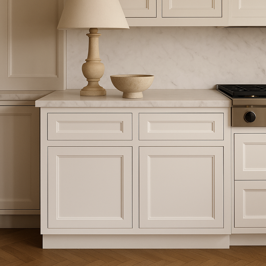 Design House Brookings White Shaker Base Kitchen Cabinet - 48x34.5x24 in.
