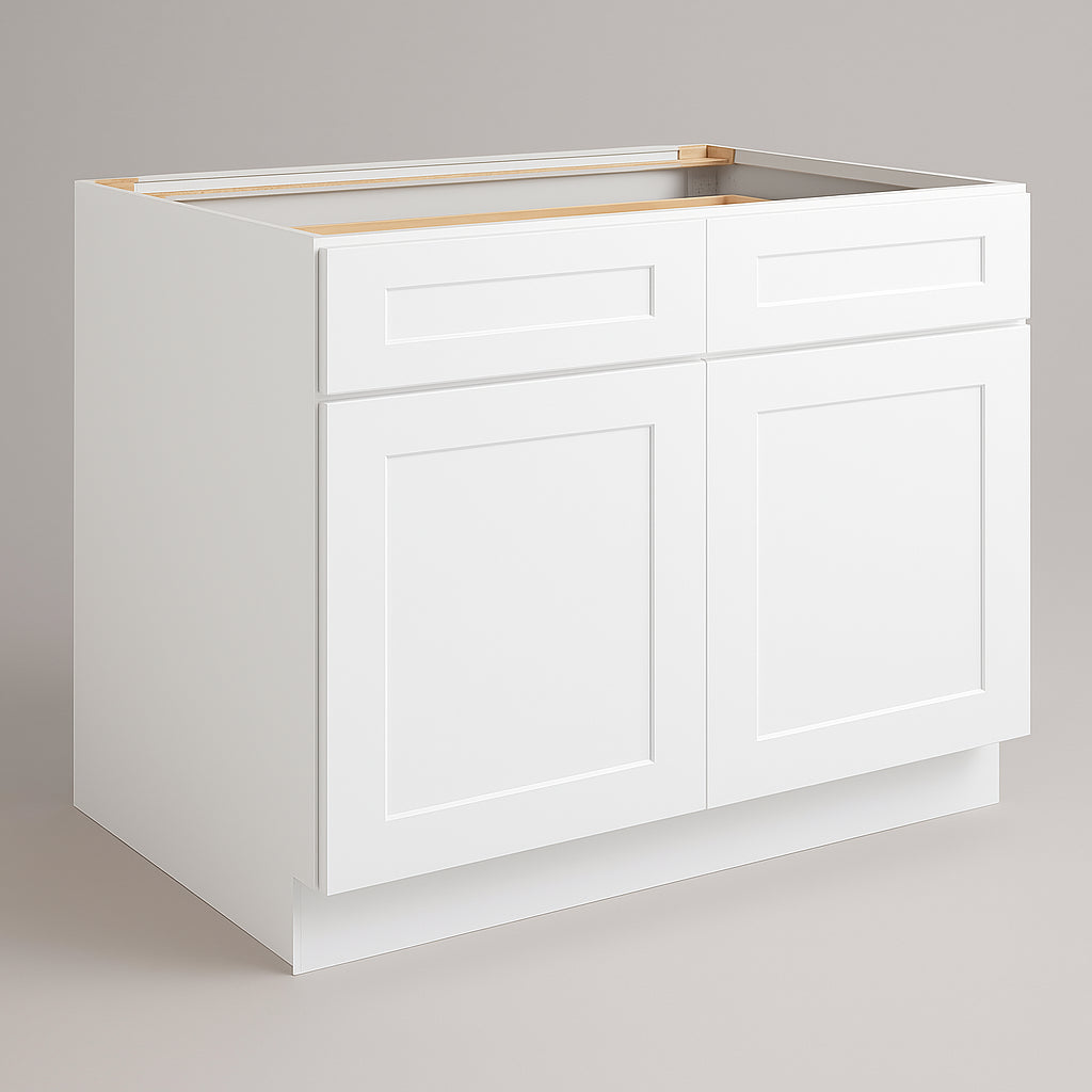 Design House Brookings White Shaker Base Kitchen Cabinet - 48x34.5x24 in.