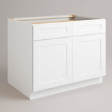 Design House Brookings White Shaker Base Kitchen Cabinet - 48x34.5x24 in.