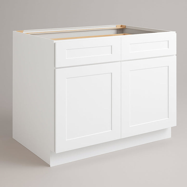Design House Brookings White Shaker Base Kitchen Cabinet - 48x34.5x24 in.