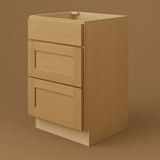 Hampton Bay Avondale 18-inch Shaker Drawer Base Cabinet in White Oak