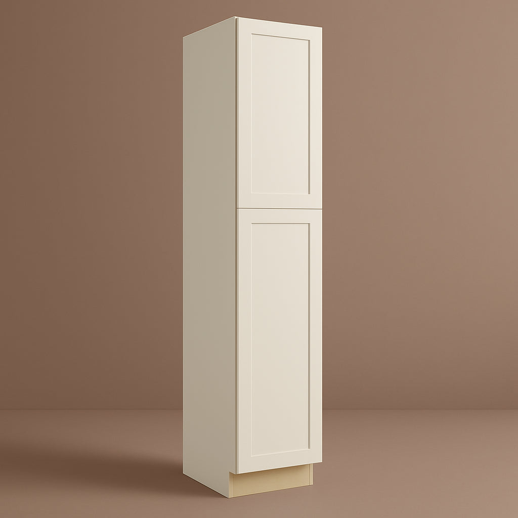 Hampton Bay Avondale 18 in. W x 24 in. D x 90 in. H Ready to Assemble Shaker Pantry Cabinet in Antique White