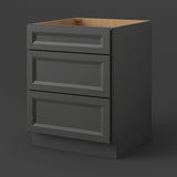 PELHAM & WHITE Keyport Shaker 30 in. Charcoal Plywood Drawer Base Kitchen Cabinet