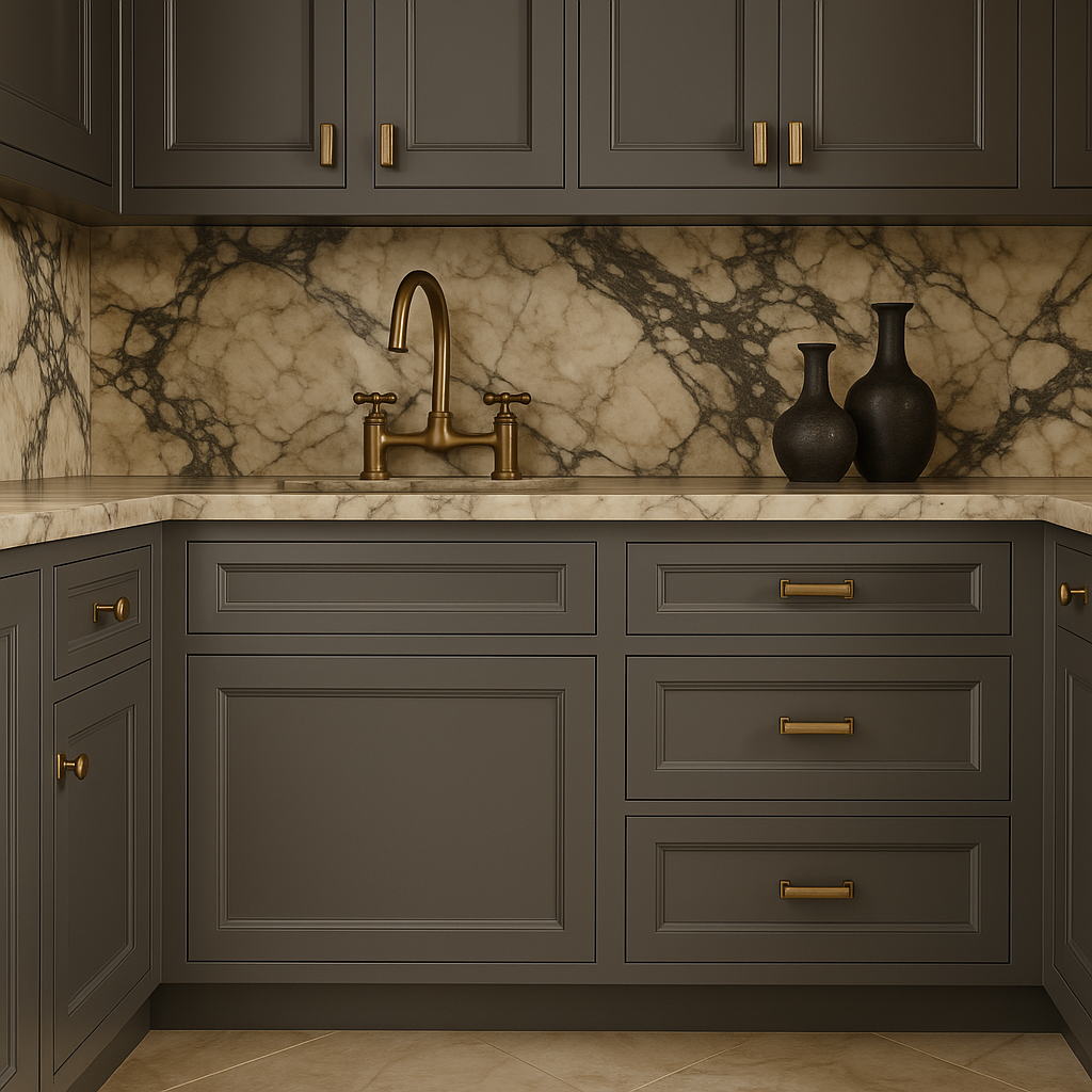 PELHAM & WHITE Keyport Shaker 30 in. Charcoal Plywood Drawer Base Kitchen Cabinet